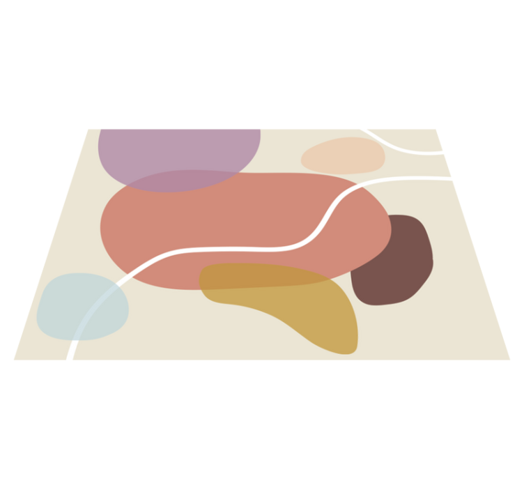 모던 효과 비닐 카펫 유기적 형태 - TenStickers