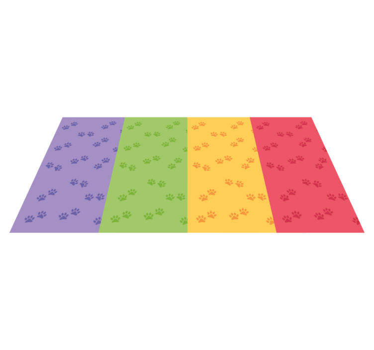 어린 이용 비닐 카펫 발자국 무늬 - TenStickers