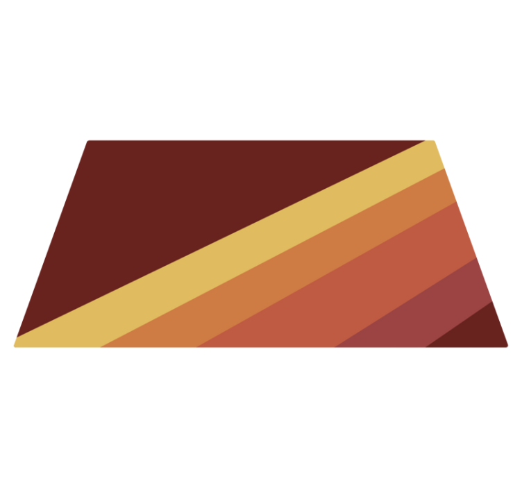 미니멀리스트 효과 비닐 카펫 생동감 있는 스트라이프 모티프 - TenStickers