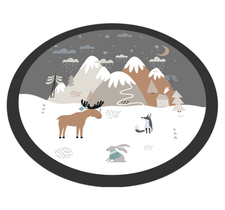 비닐 카펫 보육 환상적인 야생 풍경 - TenStickers