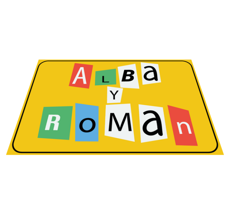 이름이있는 비닐 카펫 커플을 위한 퍼즐 조각 - TenStickers