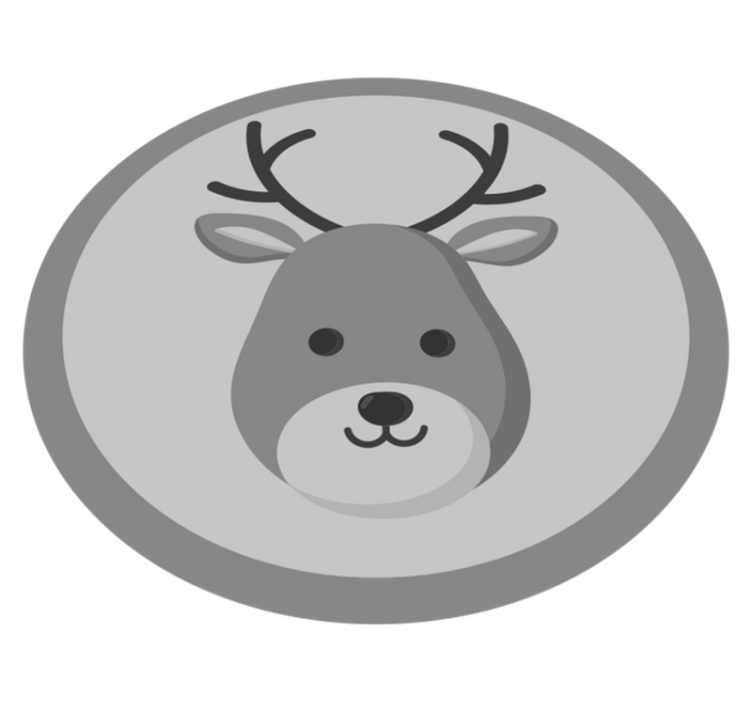 비닐 카펫 보육 그리이 아기 사슴 - TenStickers