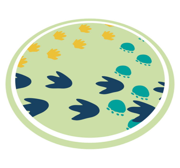 공룡 발자국 아기 놀이 매트 - TenStickers