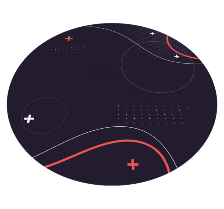 모던 효과 비닐 카펫 추상 곡선 패턴 - TenStickers