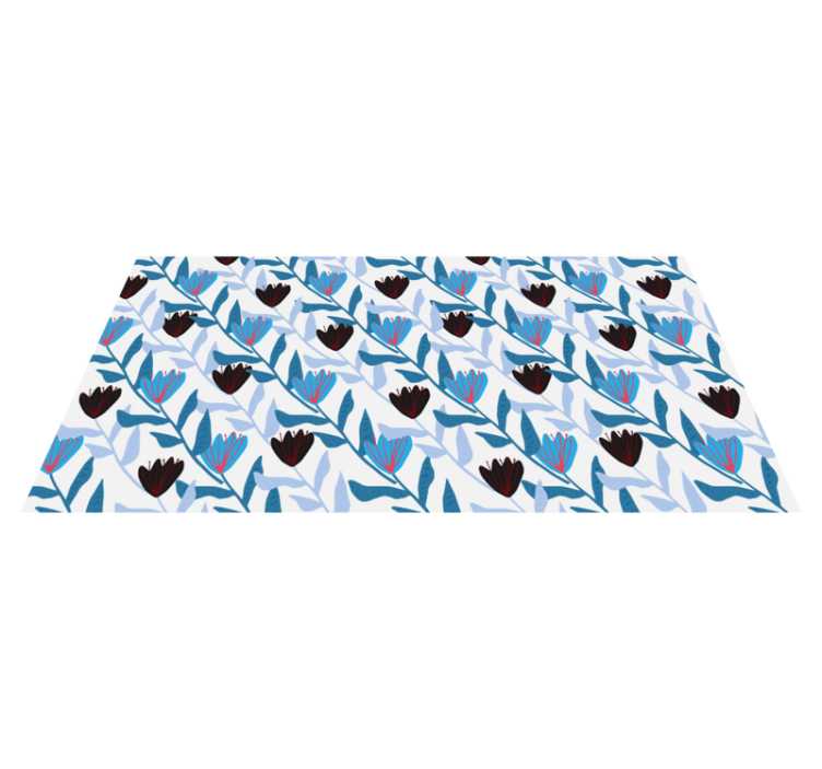 비닐 카펫 꽃과 식물 식물 잎 배열 - TenStickers