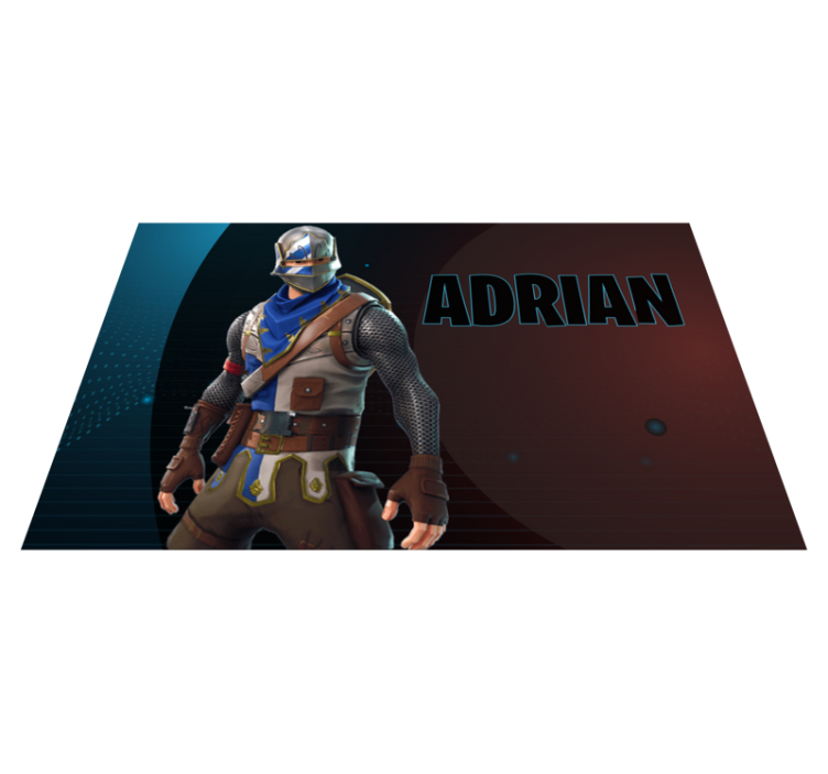 열대 효과 비닐 카펫 영웅적인 게임 캐릭터 - TenStickers