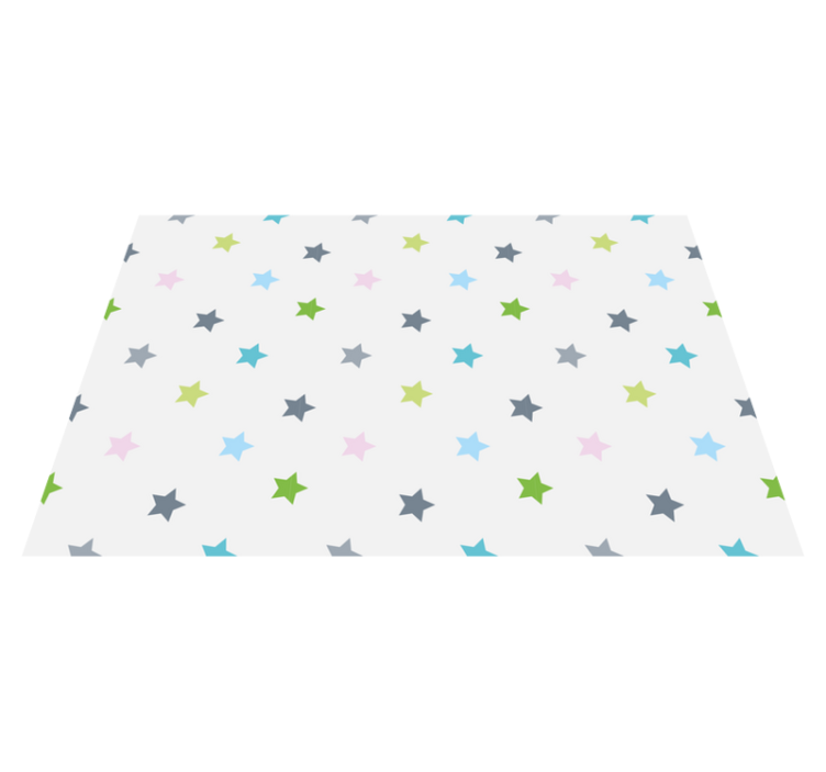 별이있는 비닐 카펫 미니멀리즘 색상 - TenStickers