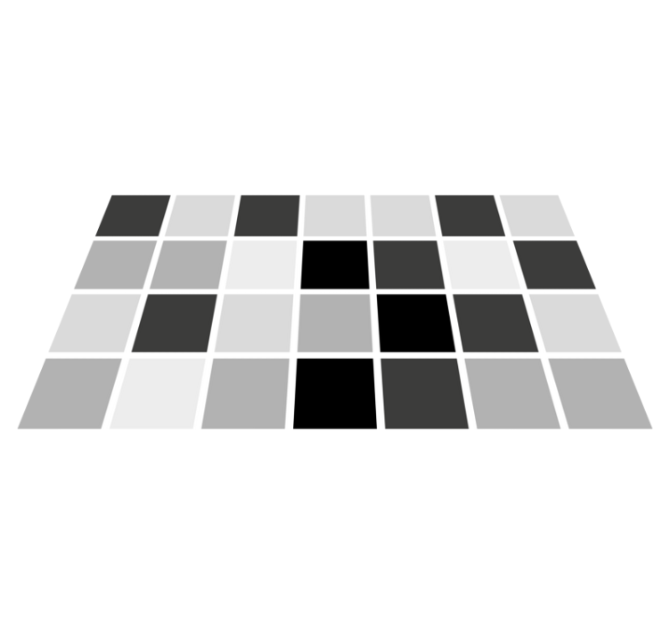 욕실용 비닐 카펫 회색 음영 사각형 - TenStickers