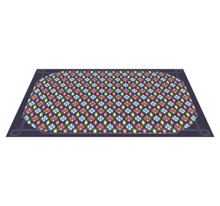 비닐 현관 카펫 다채로운 모자이크 조합 - TenStickers