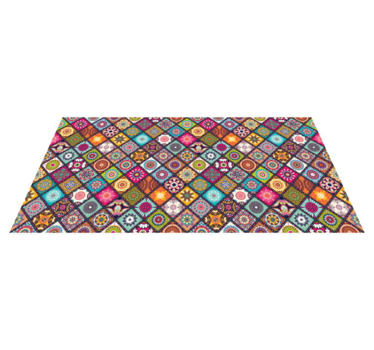 비닐 카펫 타일 효과 생동감 있는 장식용 - TenStickers