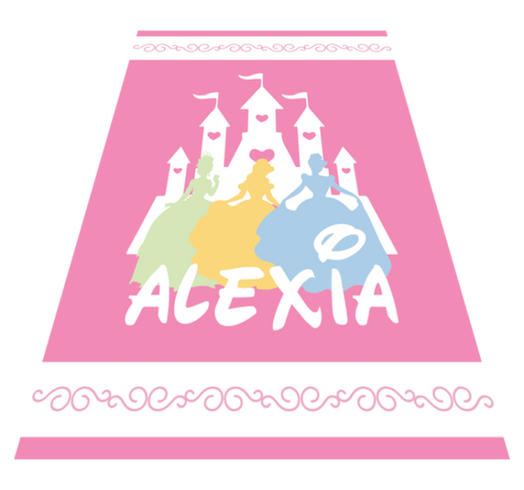 이름이있는 비닐 카펫 동화 속 성 - TenStickers