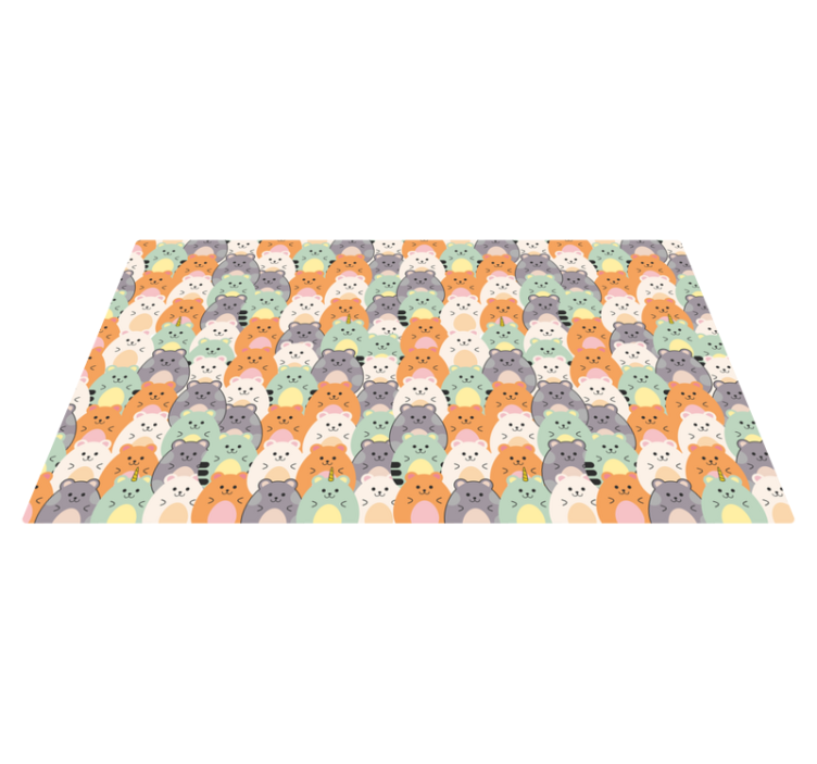 비닐 현관 카펫 사랑스러운 동물 표정 - TenStickers