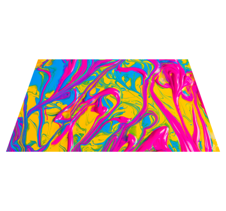 모던 효과 비닐 카펫 생동감 넘치는 소용돌이 패턴 - TenStickers