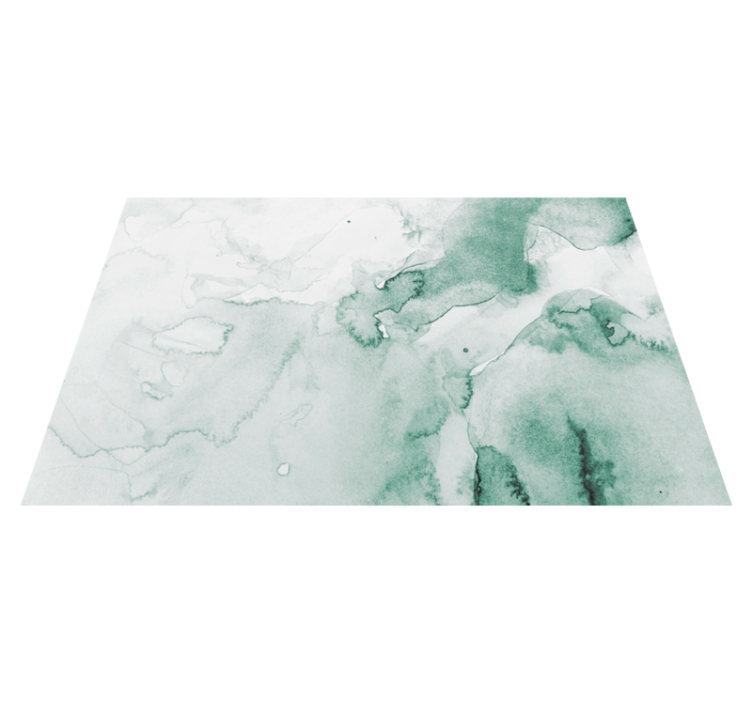 대리석 비닐 러그 부드러운 녹색 소용돌이 - TenStickers