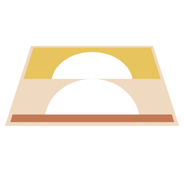 미니멀리스트 효과 비닐 카펫 원형 미니멀리즘 - TenStickers