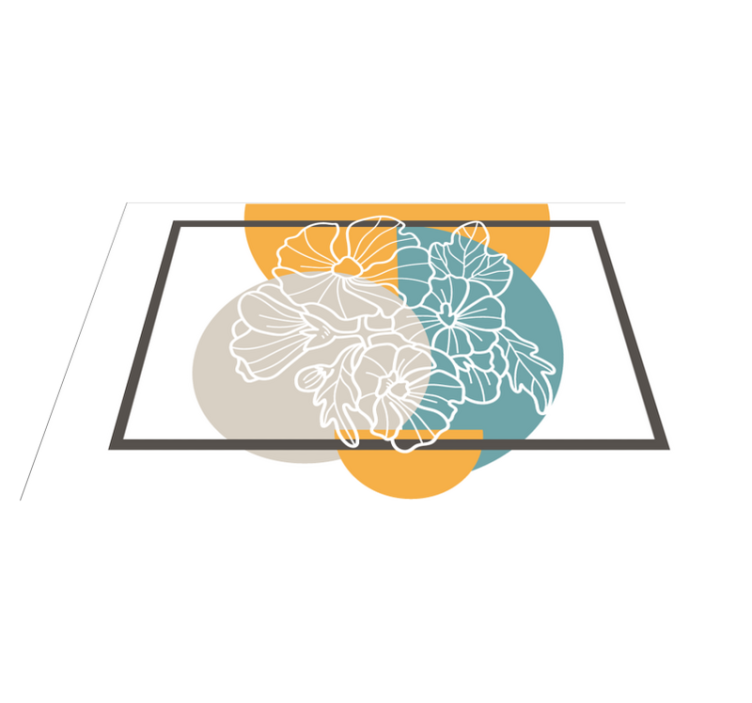 비닐 카펫 꽃과 식물 현대적인 꽃 장식 - TenStickers