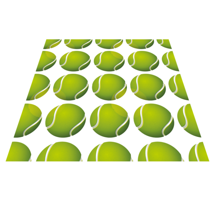 비닐 게임 카펫 테니스공 모티프 - TenStickers