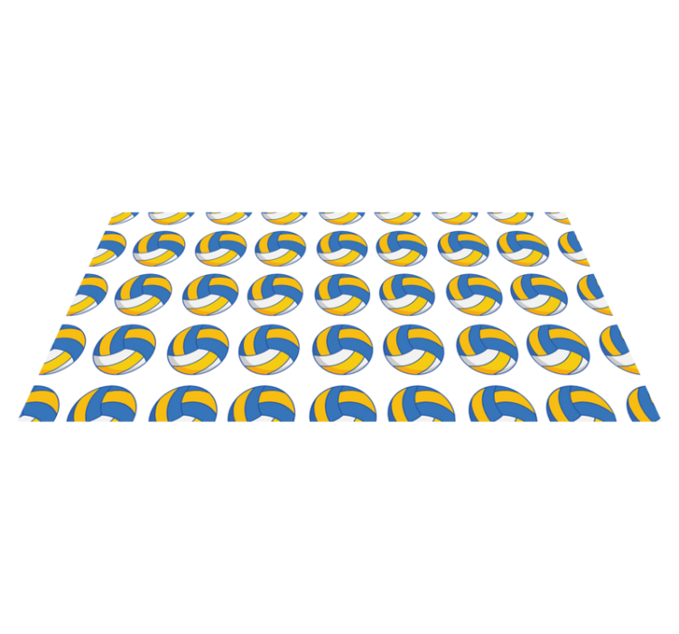 열대 효과 비닐 카펫 배구공 - TenStickers