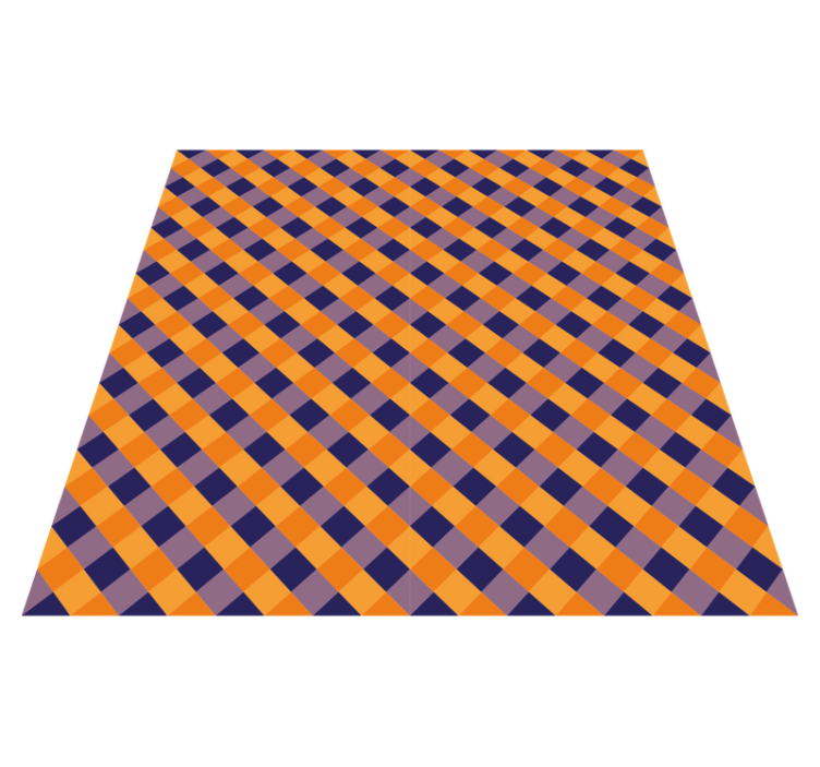 줄무늬 비닐 카펫 대각선 색상 블록 - TenStickers