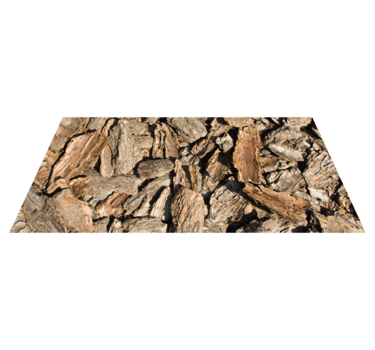 우드 효과 비닐 카펫 자연 나무 껍질 디자인 - TenStickers