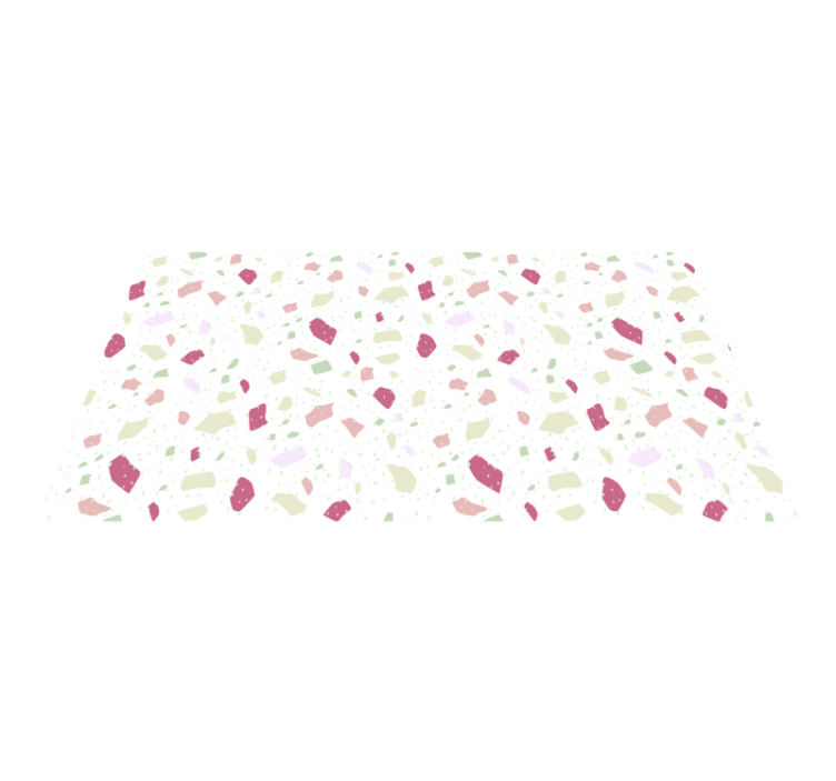 파스텔 불규칙한 테라조 미니멀 러그 - TenStickers