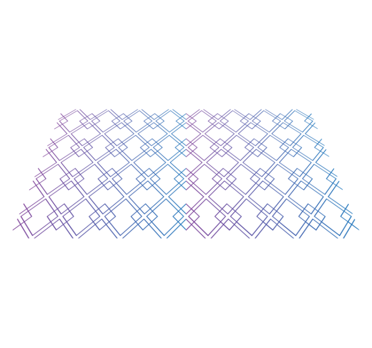 기하학적 효과 비닐 카펫 다이아몬드와 선 - TenStickers