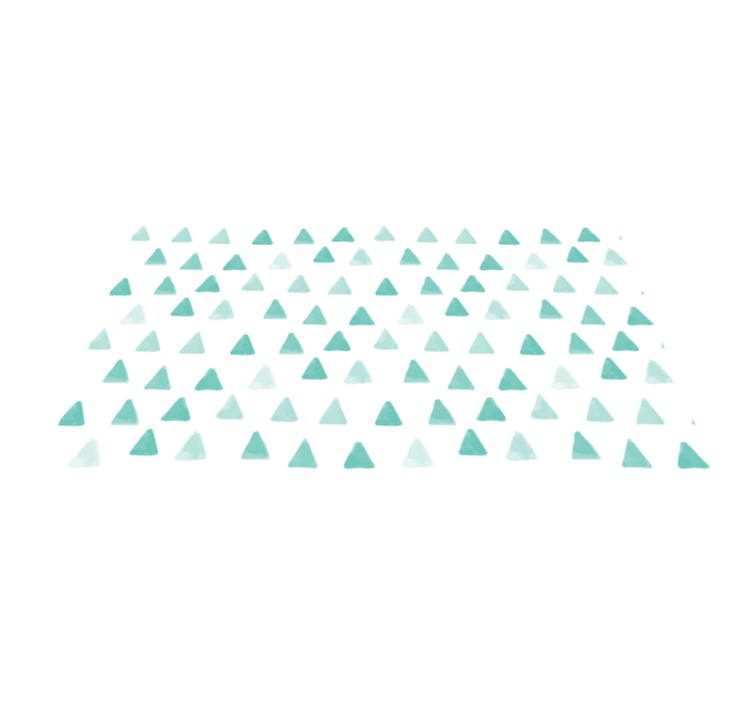 기하학적 효과 비닐 카펫 삼각형 무늬 - TenStickers