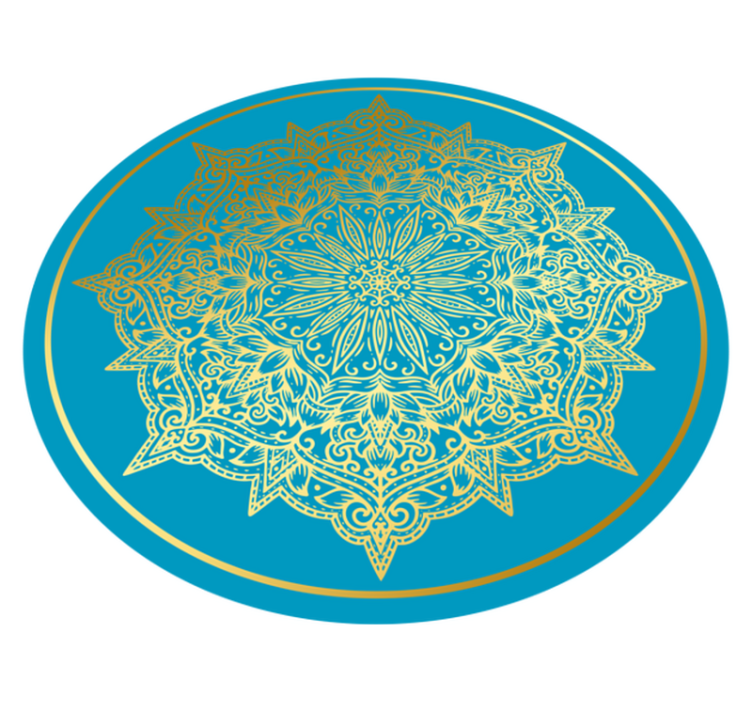 비닐 카펫 게시판 복잡한 만다라 아트워크 - TenStickers