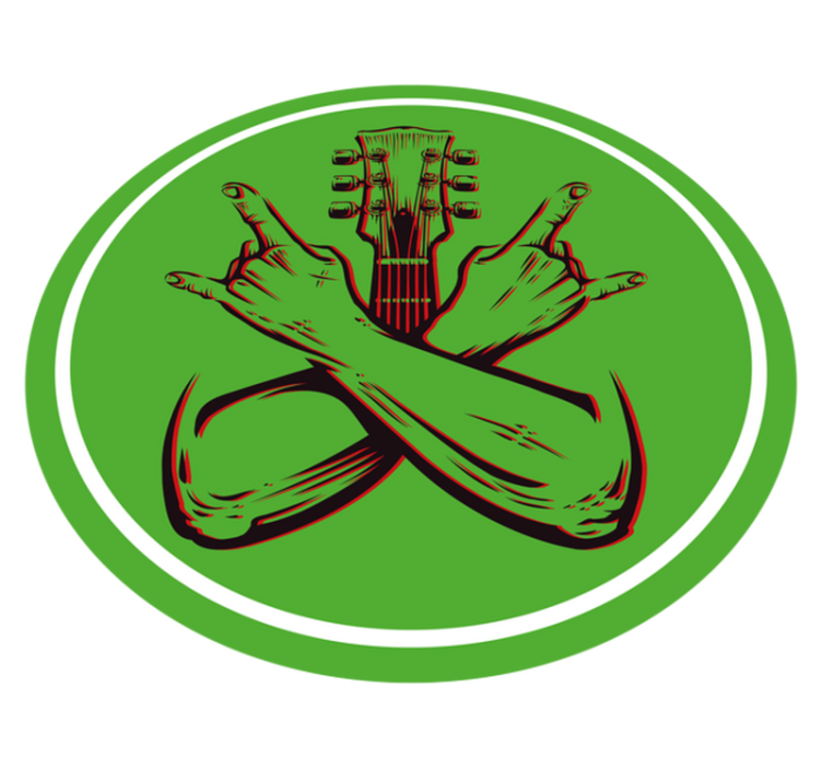 비닐 카펫 게시판 흔들리는 제스처 아트워크 - TenStickers