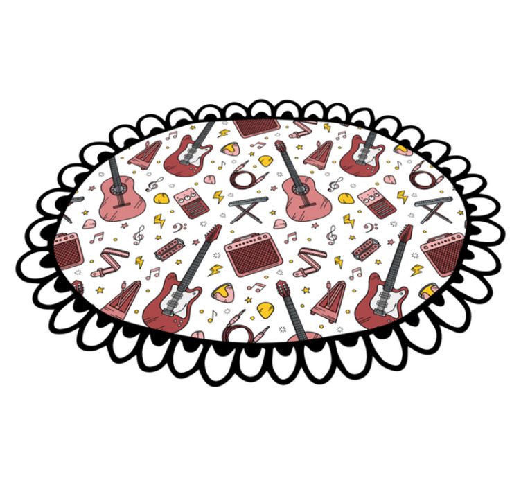 어린 이용 비닐 카펫 음악적 요소 모티프 - TenStickers