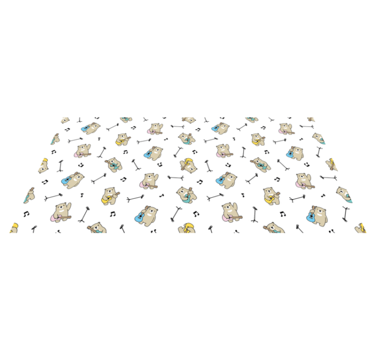 비닐 카펫 보육 뮤지컬 베어스 테마 - TenStickers