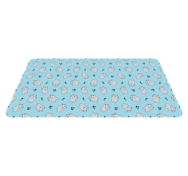 비닐 카펫 보육 귀여운 곰 캐릭터 - TenStickers