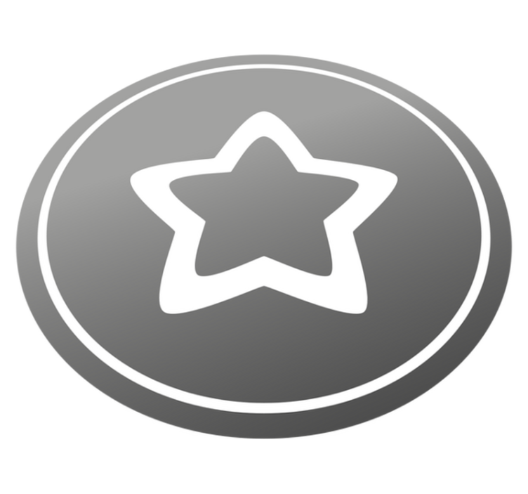 별이있는 비닐 카펫 세련된 회색 모티프 - TenStickers