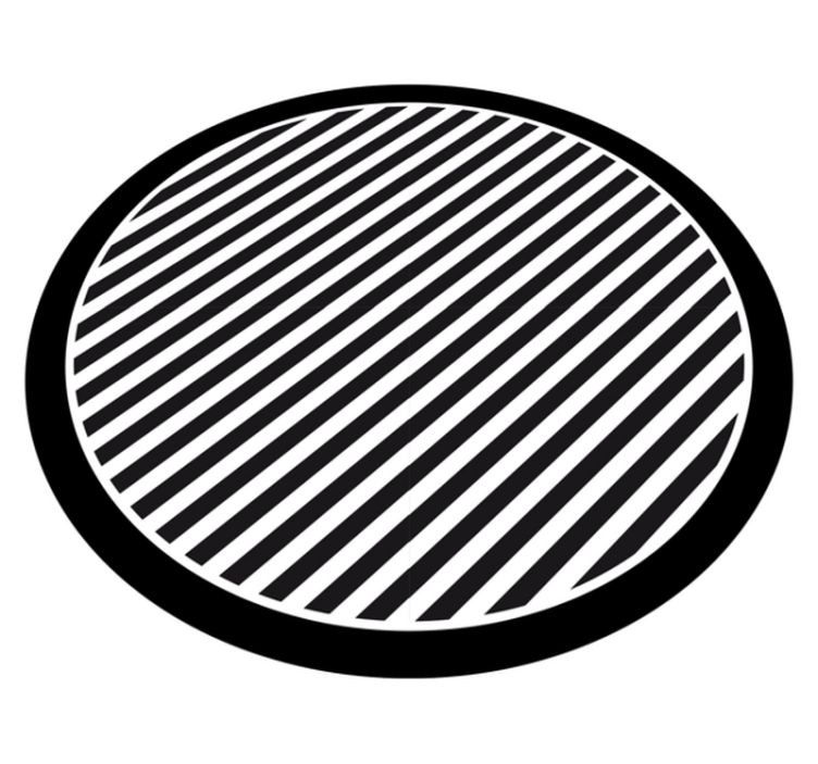 줄무늬 비닐 카펫 단색 줄무늬 - TenStickers