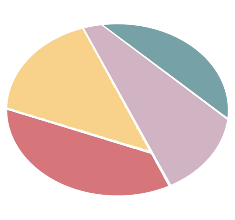 비닐 카펫 게시판 다채로운 기하학적 분할 - TenStickers