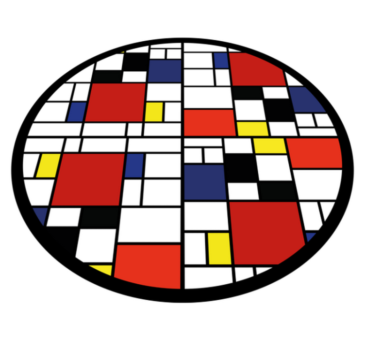 모던 효과 비닐 카펫 색상 블록 레이아웃 - TenStickers