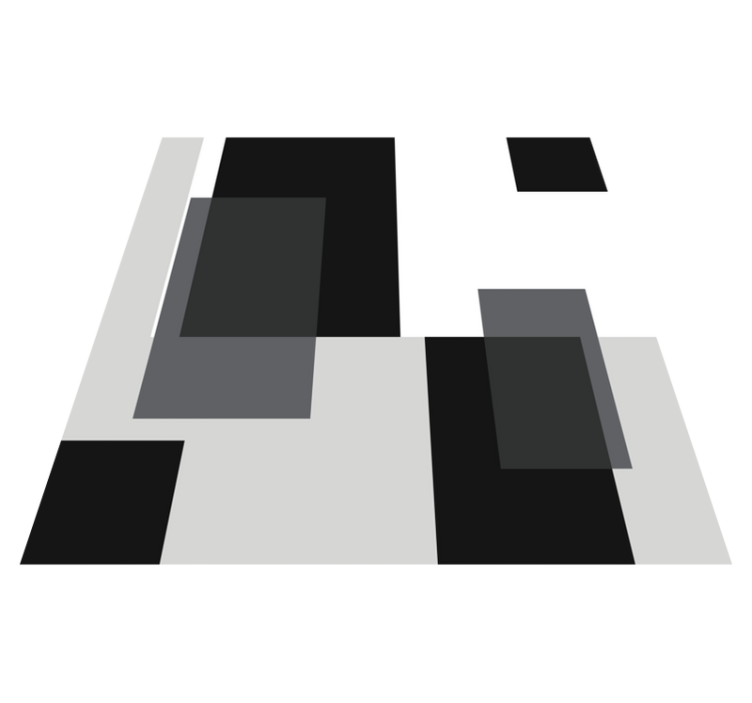 미니멀리스트 효과 비닐 카펫 단색 정사각형 디자인 - TenStickers