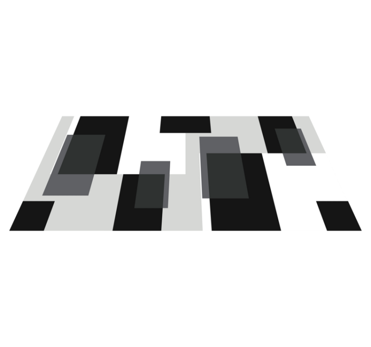 모던 효과 비닐 카펫 추상 블록 - TenStickers