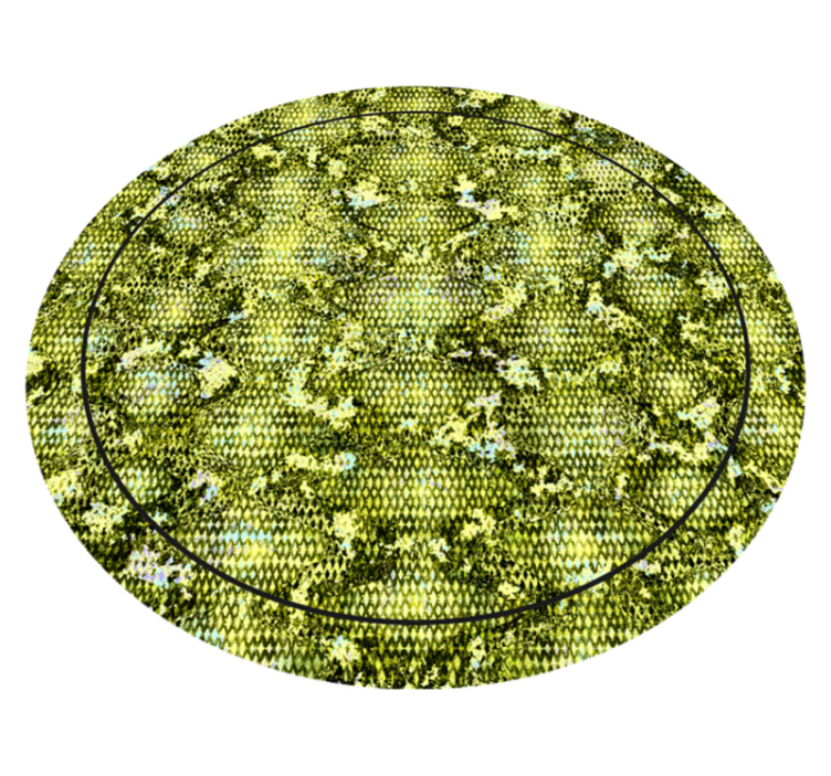 비닐 카펫 정리 무성한 녹색 패턴 - TenStickers