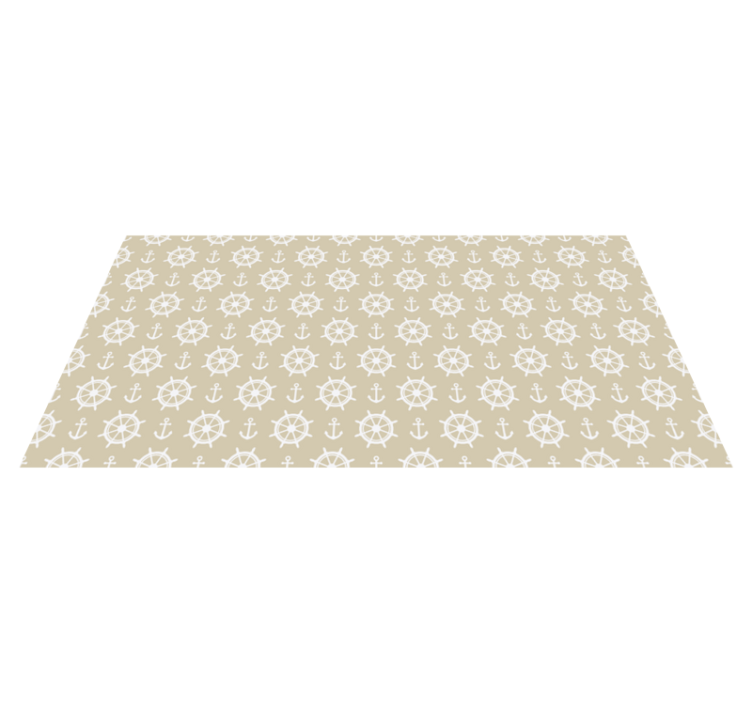 거실용 비닐 깔개 해양 나침반 모티프 - TenStickers