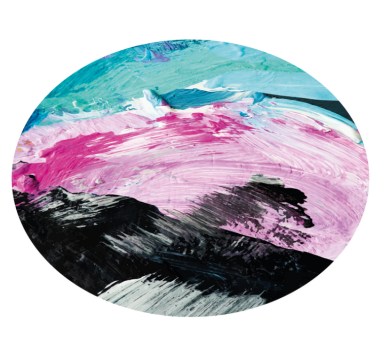 비닐 카펫 기타 텍스처 생동감 넘치는 추상적인 회전 - TenStickers