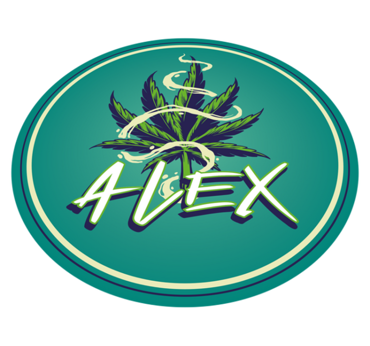 열대 효과 비닐 카펫 네임 서클 - TenStickers