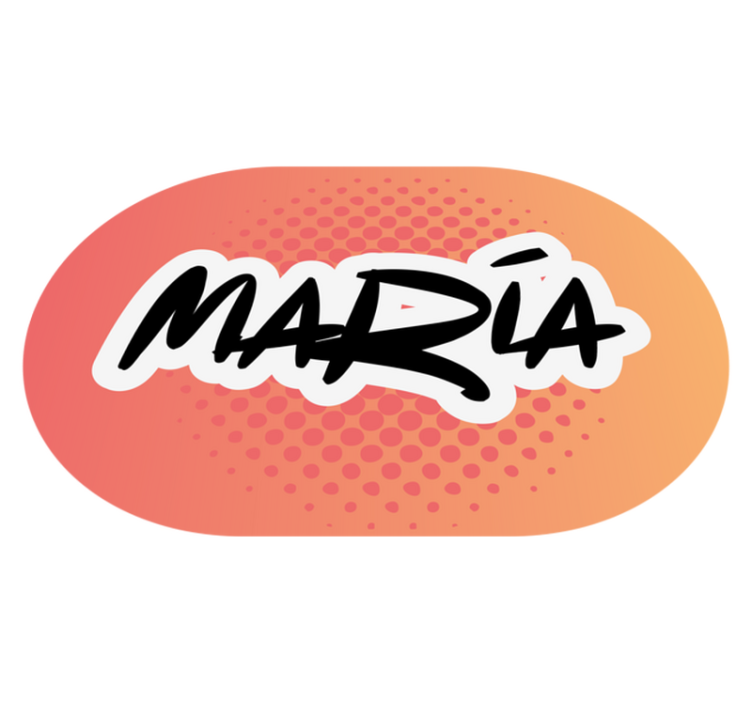 이름이있는 비닐 카펫 이름 디자인 - TenStickers