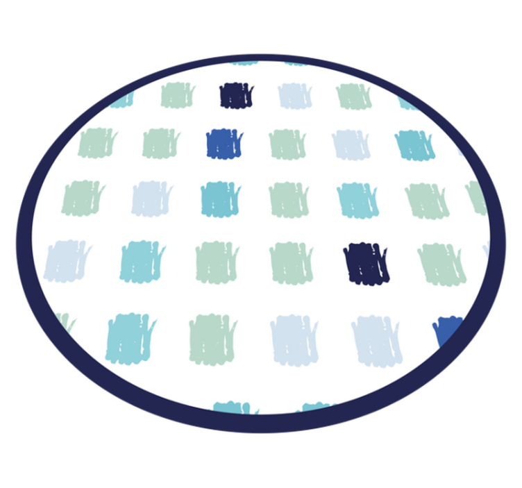 미니멀리스트 효과 비닐 카펫 파란색 붓터치 - TenStickers