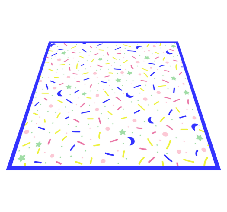 어린 이용 비닐 카펫 파티 다채로운 모양 - TenStickers