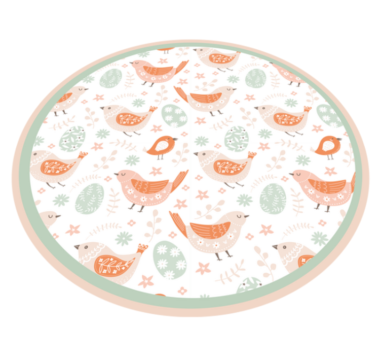 비닐 카펫 자연 기분 좋은 새 모티프 - TenStickers