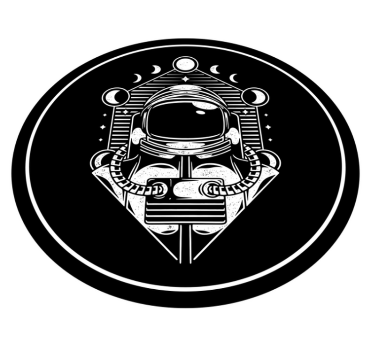 열대 효과 비닐 카펫 우주인 그래픽 - TenStickers