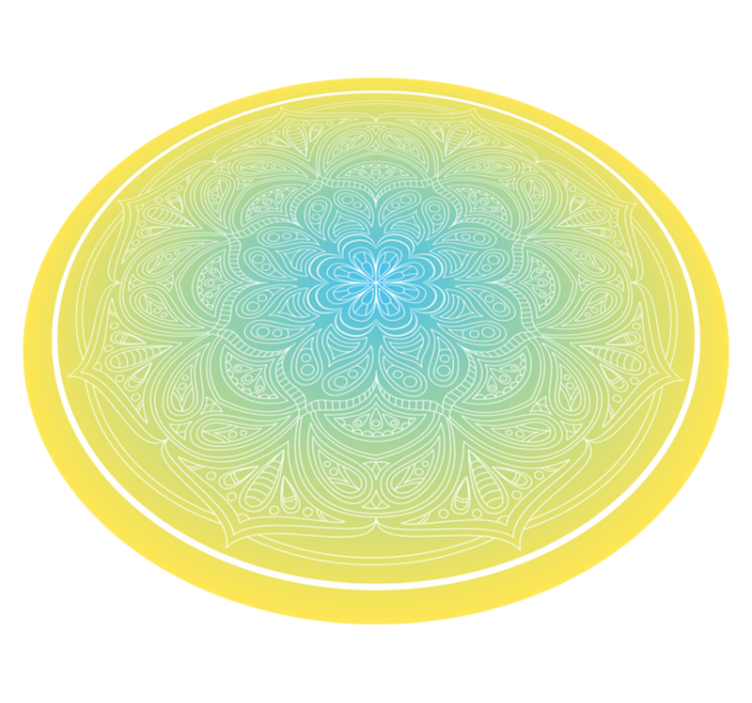 만다라 비닐 카펫 정교한 꽃무늬 - TenStickers