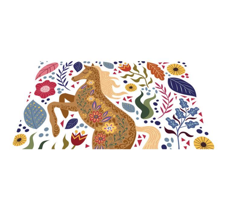 비닐 카펫 동물 장엄한 말 예술 작품 - TenStickers