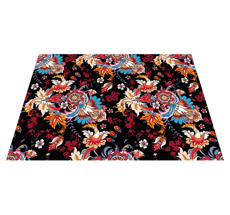 만다라 비닐 카펫 식물에서 영감을 받은 디자인 - TenStickers